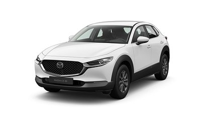 2025 Jauns Mazda CX-30 Arctic White 2.5 M Hybrid e-Skyactiv G MT Prime-line (1)