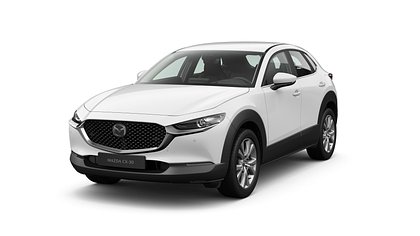 2025 Jauns Mazda CX-30 Arctic White 2.5 M Hybrid e-Skyactiv G MT Centre-line (1)