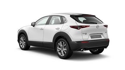 2025 Jauns Mazda CX-30 Arctic White 2.5 M Hybrid e-Skyactiv G MT Centre-line (3)
