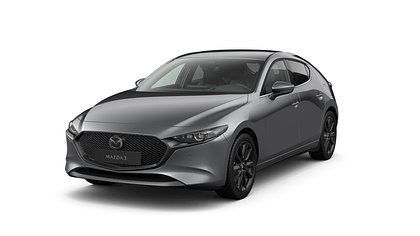 2025 Jauns Mazda 3 Machine Gray 2.5 M Hybrid e-Skyactiv G AT Exclusive-line (1)