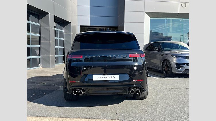 2024 Approved Land Rover Range Rover Sport Obsidian Black in Gloss finish 4.4 V8 P8S MY24 P635 SV Edition One