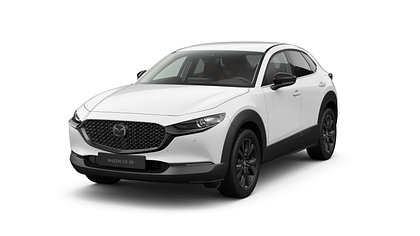 2025 Jauns Mazda CX-30 Arctic White 2.5 M Hybrid e-Skyactiv G AT Nagisa (1)