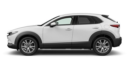2025 Jauns Mazda CX-30 Arctic White 2.5 M Hybrid e-Skyactiv G AT Takumi (2)