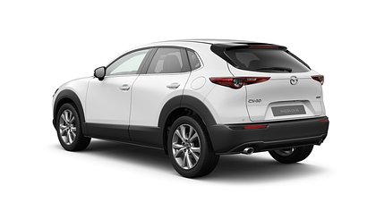 2025 Jauns Mazda CX-30 Arctic White 2.5 M Hybrid e-Skyactiv G AT Takumi (3)