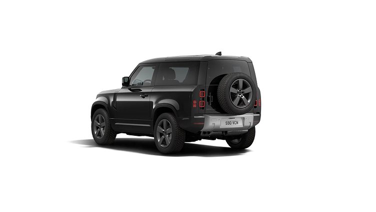 2025 New Land Rover Defender 90 Santorini Black D250 Diesel Mild Hybrid S
