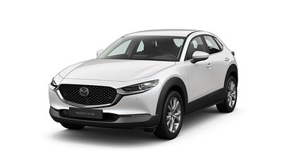 2025 Uusi Mazda CX-30 Snowflake White Pearl 2.5 M Hybrid e-Skyactiv G AT Centre-line (1)