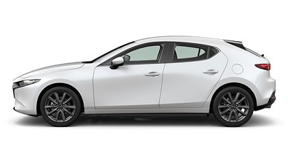 2025 Uus Mazda 3 Snowflake White Pearl 2.5 M Hybrid e-Skyactiv G AT Centre-line (2)