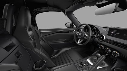 2025 Uus Mazda MX-5 Jet Black Soft-top 1.5 (132hj) Skyactiv-G -engine Homura MT (4)