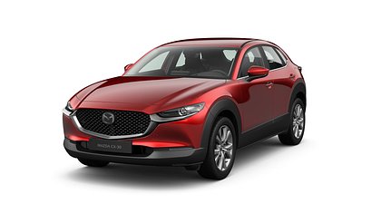 2025 Uus Mazda CX-30 Soul Red Crystal 2.5 M Hybrid e-Skyactiv G AT Centre-line (1)