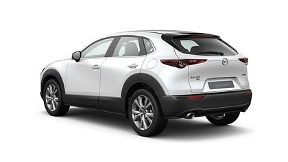 2025 Uusi Mazda CX-30 Snowflake White Pearl 2.5 M Hybrid e-Skyactiv G AT OPTIMUM Centre-line (3)