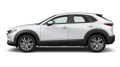 2025 Uusi Mazda CX-30 Snowflake White Pearl 2.5 M Hybrid e-Skyactiv G AT OPTIMUM Centre-line (2)
