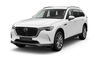 2025 Jauns Mazda CX-80 Arctic White 2.5 PHEV 8AT Exclusive-Line (1)