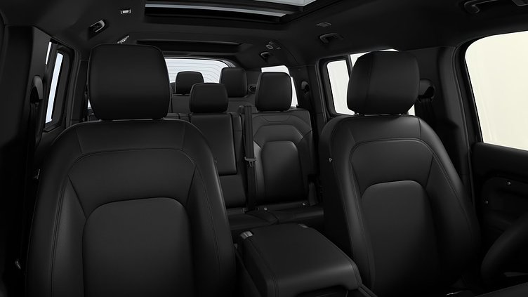 2025 New Land Rover Defender 130 Santorini Black D350 Diesel Mild Hybrid X-Dynamic SE