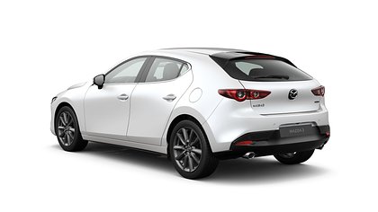 2025 Uusi Mazda 3 Snowflake White Pearl 2.5 M Hybrid e-Skyactiv G MT Centre-line (3)