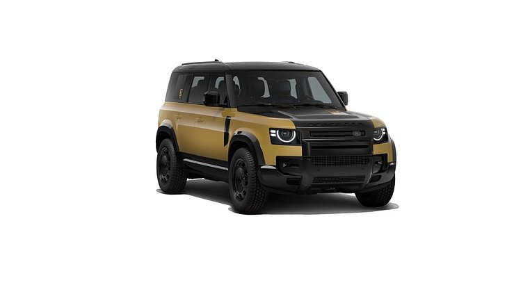 2026 New Land Rover Defender 110 Deep Sandglow Yellow D350 Diesel Mild Hybrid Trophy Edition in Deep Sandglow Yellow