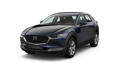 2026 Uus Mazda CX-30 Deep Crystal Blue 2.5 M Hybrid e-Skyactiv G AT Centre-line (1)