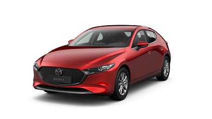 2026 Jauns Mazda 3 Soul Red Crystal 2.5 M Hybrid e-Skyactiv G MT Prime-line