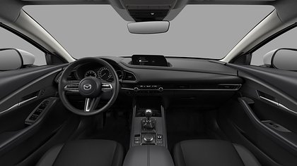 2026 Jauns Mazda CX-30 Arctic White 2.5 M Hybrid e-Skyactiv G MT Prime-line (4)