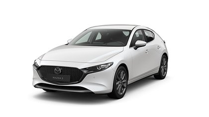 2026 Jauns Mazda 3 Snowflake White Pearl 2.5 M Hybrid e-Skyactiv G AT Centre-line