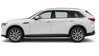 2026 Jauns Mazda CX-80 Arctic White 3.3 e-Skyactiv D Exclusive-Line (2)