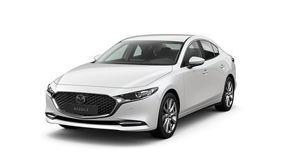 2026 NAUJI AUTOMOBILIAI Mazda 3 Snowflake White 2.5 M Hybrid e-Skyactiv G AT Exclusive-line (1)
