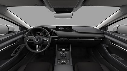 2026 Jauns Mazda 3 Arctic White 2.5 M Hybrid e-Skyactiv G MT Centre-line (4)