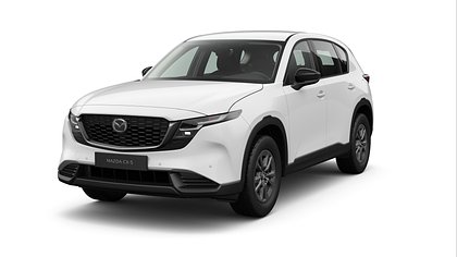 2026 Jauns Mazda CX-5 Arctic White 2.5 M Hybrid e-Skyactiv G (141 ZS) Prime-line AT (1)