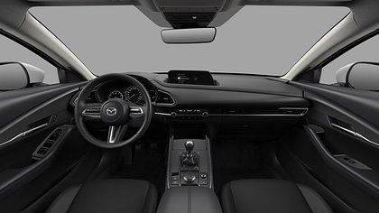 2026 Jauns Mazda CX-30 Arctic White 2.5 (140hp) e-SKYACTIV G engine Centre-line (4)