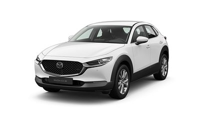 2026 Jauns Mazda CX-30 Arctic White 2.5 (140hp) e-SKYACTIV G engine Centre-line (1)
