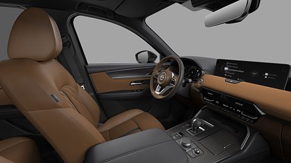 2026 Jauns Mazda CX-60 Jet Black CX-60 3.3 e-Skyactiv D Homura Tan Business Edition (5)