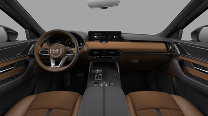 2026 Jauns Mazda CX-60 Jet Black CX-60 3.3 e-Skyactiv D Homura Tan Business Edition (4)